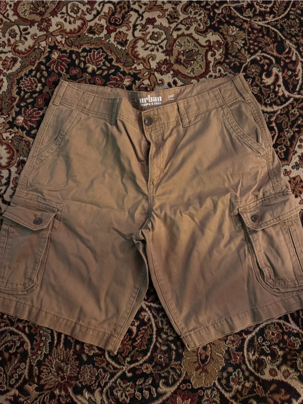 urban pipeline Men's Tan Cargo Shorts